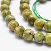 Natural Marble Beads Strands G-K211-6mm-F-3
