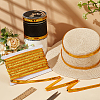 Sparkle Polyester Lace Ribbons OCOR-WH0090-67C-5