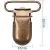 Metal Iron Baby Pacifier Clips AJEW-PH0016-01AB-5