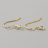Sterling Silver with Clear Cubic Zirconia Earring Hooks STER-WH0010-12G-2