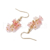 Acrylic Flower Dangle Earrings EJEW-JE06395-5