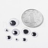 Flat Round Black & White Plastic Wiggle Googly Eyes Cabochons DIY Scrapbooking Crafts Toy Accessories KY-X0006-B-2