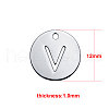 201 Stainless Steel Charms STAS-Q201-T051-V-2