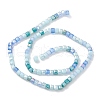 Gradient Color Electroplate Glass Bead Strands GLAA-E042-05A-2