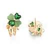 Brass Stud Earring Findings KK-N216-533-2