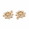 Rack Plating Eco-friendly Alloy Rhinestone Pendants FIND-A025-01G-01-2