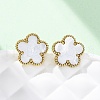 Elegant Vintage Floral Stainless Steel Stud Earrings for Women FR2099-3-4