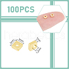 Unicraftale 100Pcs Brass Spacer Beads KK-UN0002-08-3