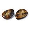 Natural Tiger Eye Pendants G-T122-73C-4