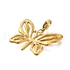 Butterfly 304 Stainless Steel Pendant Decorations STAS-R159-25G-2