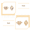 SUPERFINDINGS 18Pcs 9 Styles Alloy Crystal Rhinestone Connector Charms FIND-FH0008-66-6