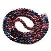 Baking Painted Glass Beads Strands X-DGLA-Q023-6mm-DB70-2