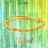 SHEGRACE Adjustable Brass Bangles JB626A-5