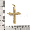 Brass Micro Pave Cubic Zirconia Pendants KK-C058-10G-3