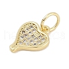 Rack Plating Brass Charms KK-Q028-40G-2