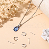 Anti-Tarnish Beebeecraft 4Pcs 925 Sterling Silver Teardrop Pendant Bails with Ball Head Pins STER-BBC0001-92-4