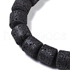 Frosted Natural Lava Rock Beads Strands G-E618-02D-3