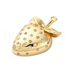 Brass Micro Pave Cubic Zirconia Pendants KK-F895-17C-G-2