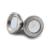 Tarnish Resistant 304 Stainless Steel Magnetic Clasps with Loops X-STAS-E006-52-01-2