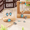 24Pcs 12 Styles Synthetic Turquoise Pendants FIND-TA0001-79-17