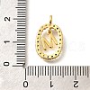 Brass Micro Pave Cubic Zirconia Pendants ZIRC-P123-01G-M02-3