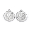 Non-Tarnish 304 Stainless Steel Pendants STAS-P324-28P-2