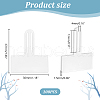 AHADERMAKER 100Pcs Transparent PVC Glasses Price Tags Sleeve CDIS-GA0001-04-2