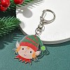 Christmas Theme Acrylic Pendant Decoration HJEW-YW00032-04-1