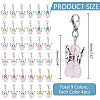 Heart Angel Acrylic Pendant Decoration HJEW-AB00705-2