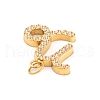 316 Stainless Steel Micro Pave Cubic Zirconia Pendants STAS-K284-01E-G-2