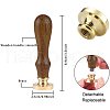DIY Wood Wax Seal Stamp AJEW-WH0131-078-2