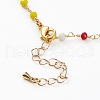 Faceted Glass Beaded Necklaces NJEW-JN03278-02-3