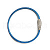 Stainless Steel Cable Wire Keychain AJEW-YWC0004-01F-1