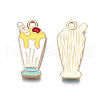Rack Plating Alloy Enamel Pendants PALLOY-N172-033A-3