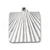 304 Stainless Steel Pendants STAS-D025-03P-01-1