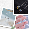 Beebeecraft 2 Pairs 925 Sterling Silver Stud Earring Finding STER-BBC0007-07-6