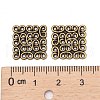 Tibetan Style Filigree Links TIBEP-EA166YKG-AB-LF-3