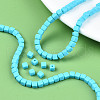 Handmade Polymer Clay Beads Strands X-CLAY-N008-061-05-7