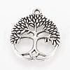 Tibetan Style Alloy Pendants TIBEP-Q064-35AS-RS-1