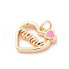 Mother's Day Brass Enamel Pendants X-KK-D360-21G-02-2