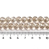 Pearl Luster Plated Electroplate Beads Strands EGLA-H104-08A-PL03-4