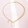 Alloy Butterfly Tassel Twisted Waist Chains for Women WGFB0CC-01-2