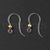 Transparent Resin Earring Hooks RESI-G050-01G-2