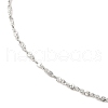 Non-Tarnish 304 Stainless Steel Serpentine Chain Necklace for Women NJEW-G104-07P-2