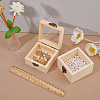DICOSMETIC 2Pcs Wooden Storage Boxes WOCR-DC0001-01B-3