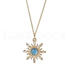 Alloy Resin Sun Pendant Necklaces NJEW-JN04816-1