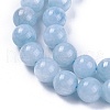 Natural White Jade Beads Strands G-L500-01-8mm-2