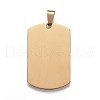 201 Stainless Steel Stamping Blank Tag Pendants STAS-O044-122-2