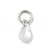 925 Sterling Silver with Cubic Zirconia Charms STER-Q004-05C-P-1