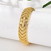 Brass Bangles for Women BJEW-D313-07G-4